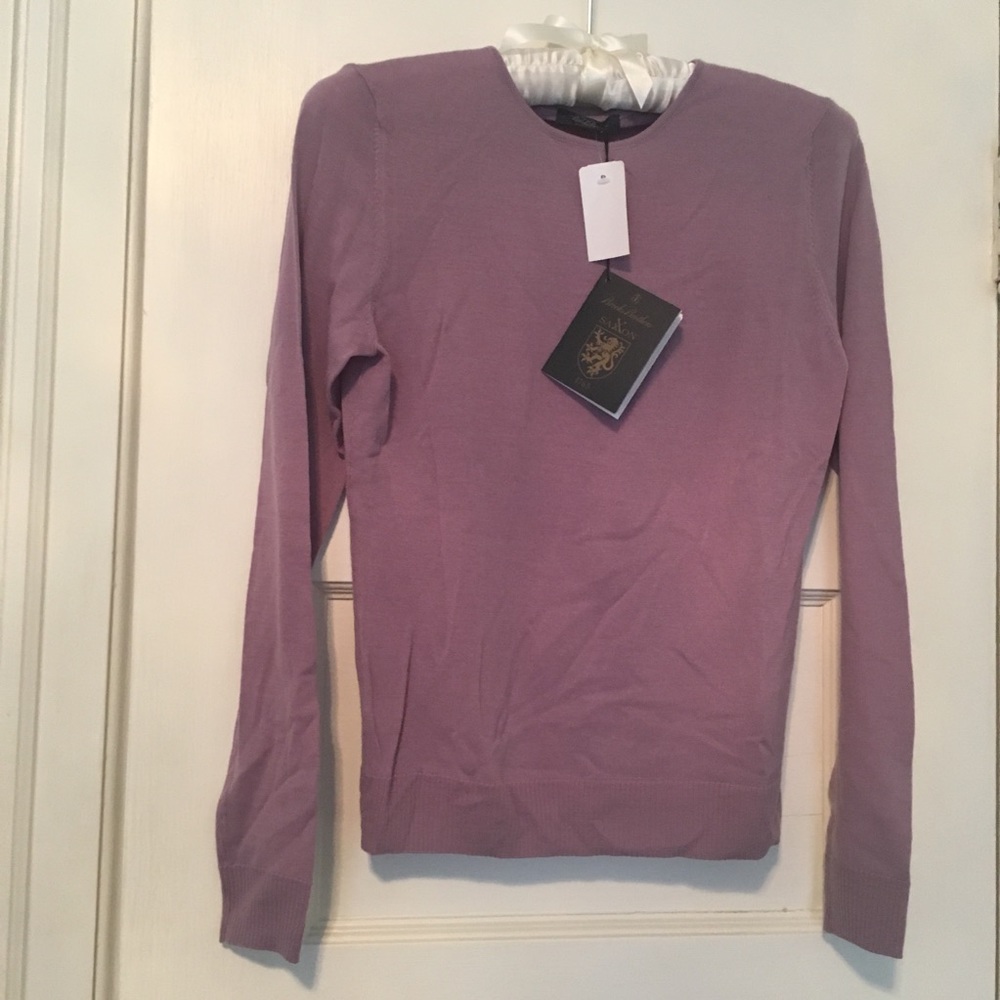NWT Brooks Brothers Saxon wool sweater sz XS